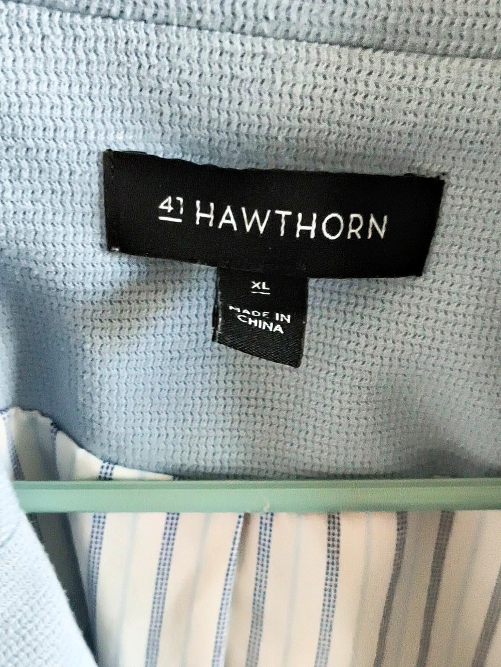 Hawthorn Blue Blazer Size XL Like New - Picture 3 of 3